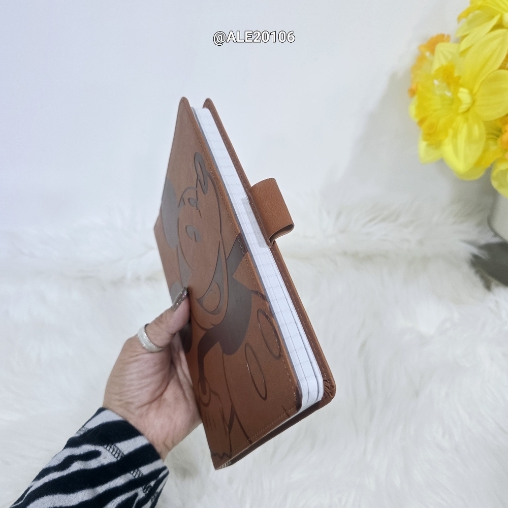 Walt Disney Mickey MouseBrown Leather Journal BlankPages Book drawing - Picture 13 of 15